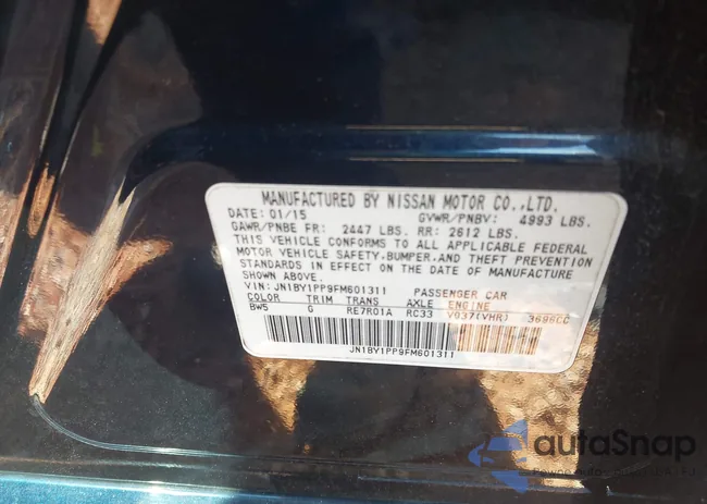 JN1BY1PP9FM601311: 43509503