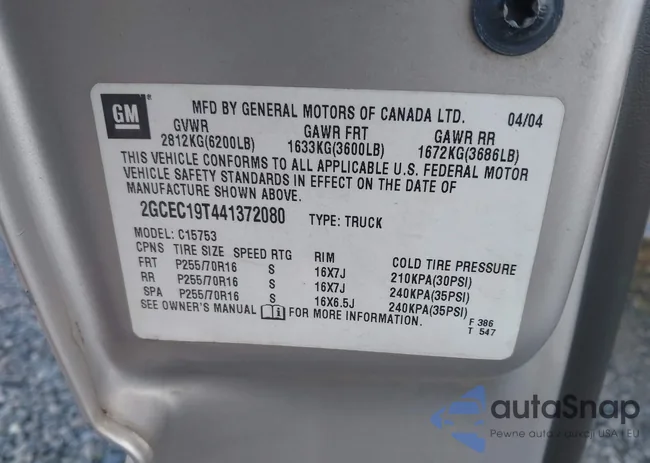 2GCEC19T441372080: 43509504