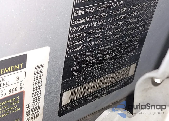 SADCM2BV9HA499140: 43509518