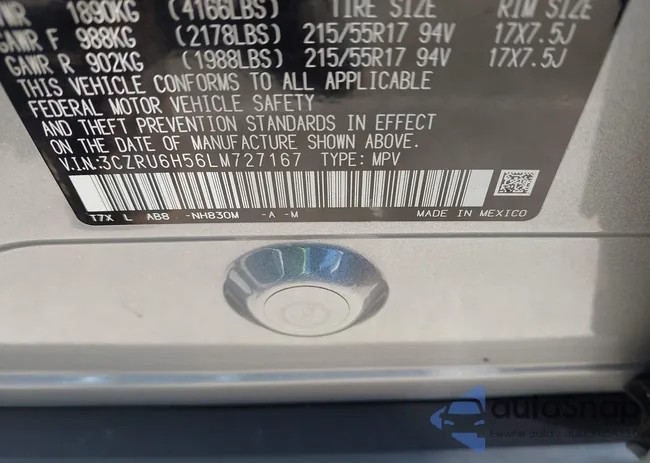 3CZRU6H56LM727167: 43509636