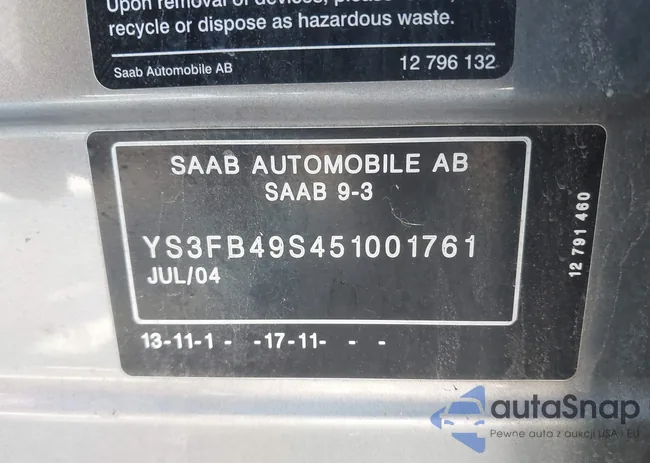 YS3FB49S451001761: 43509688