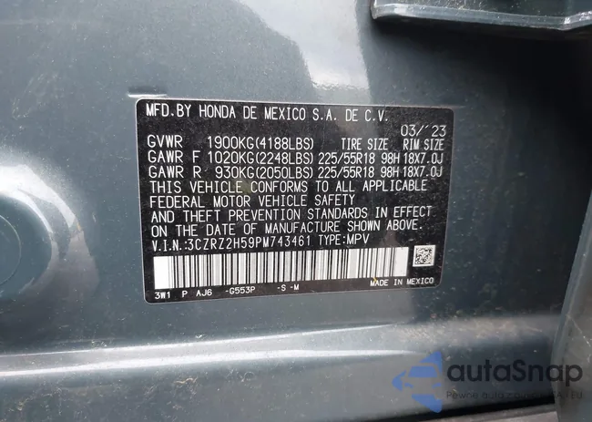 3CZRZ2H59PM743461: 43509727