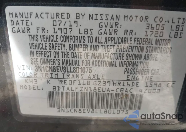 3N1CN8EV8LL801075: 43509809