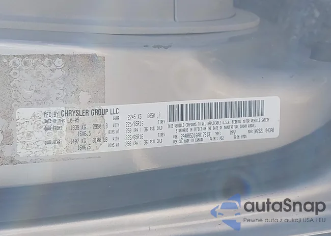 2A4RR5D16AR176131: 43509828