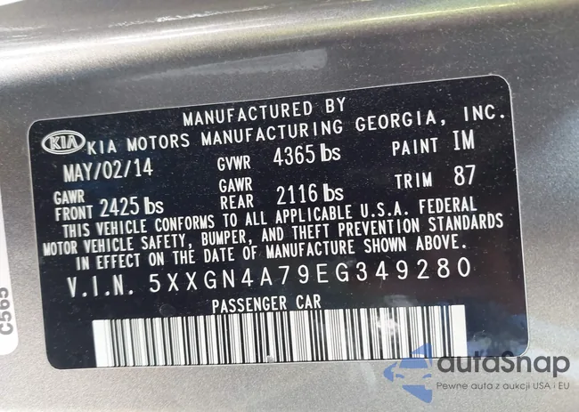 5XXGN4A79EG349280: 43509080