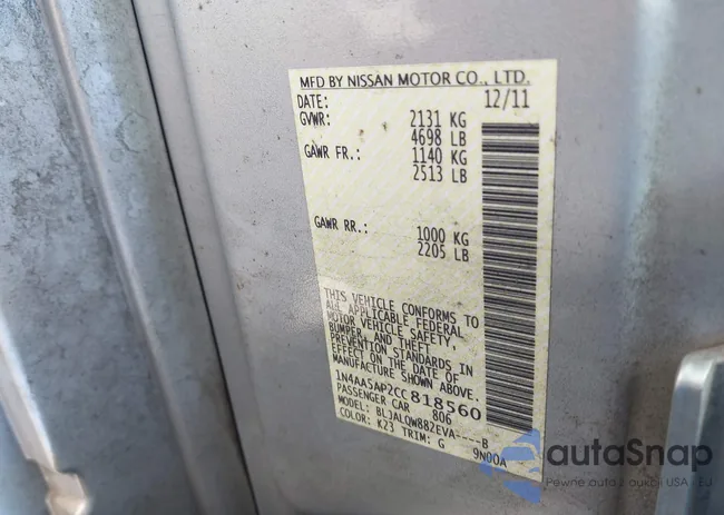 1N4AA5AP2CC818560: 43509125