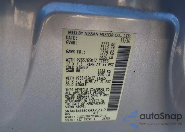 5N1AR1NB3BC607212: 43509168