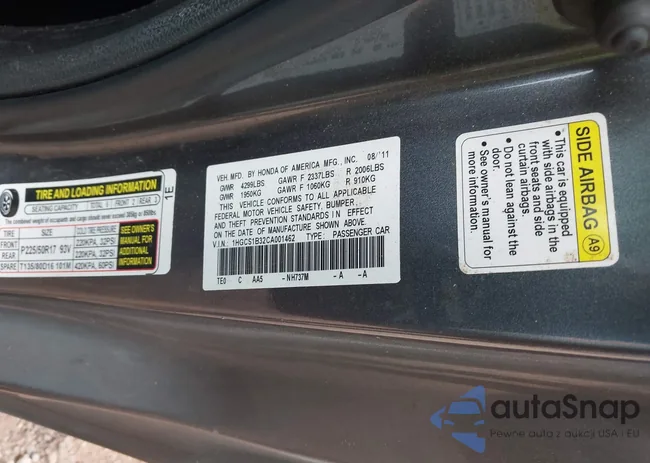 1HGCS1B32CA001462: 43509199