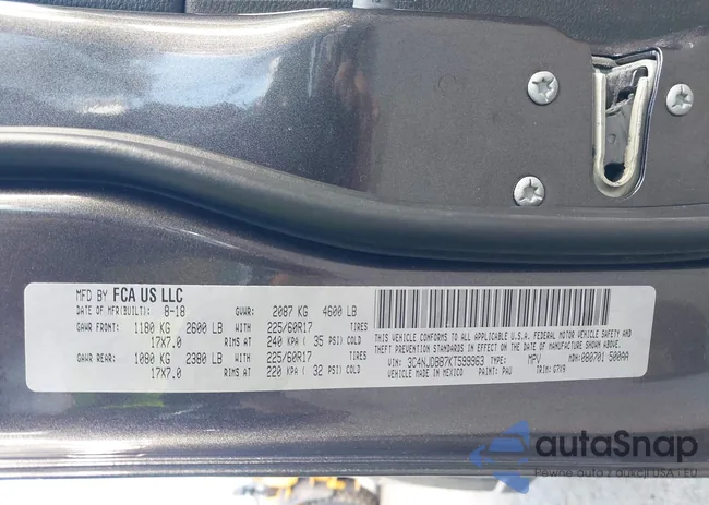 3C4NJDBB7KT599963: 43509353