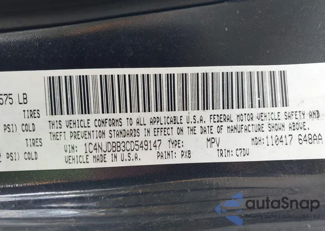 1C4NJDBB3CD549147: 43510444
