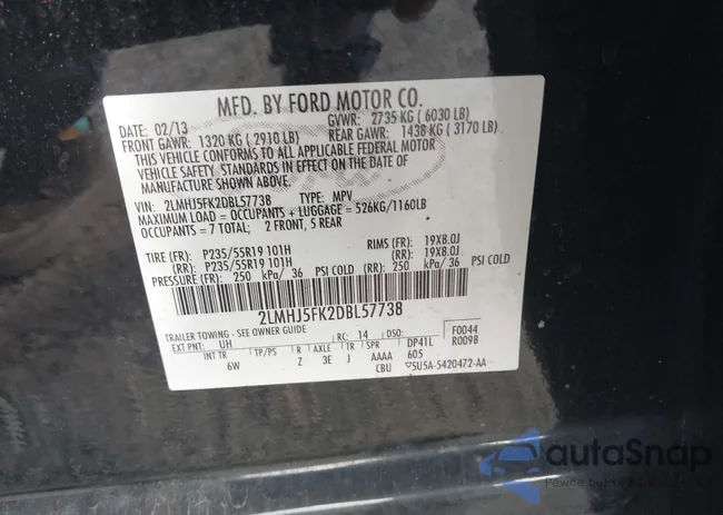 2LMHJ5FK2DBL57738: 43510486