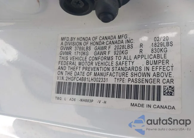 2HGFC4B81LH302331: 43510532