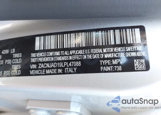 ZACNJAD19LPL47088: 43510708