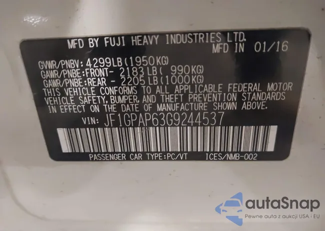 JF1GPAP63G9244537: 43510743