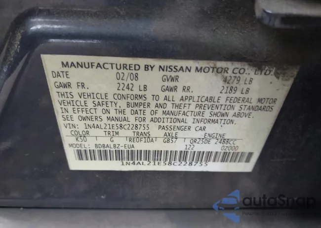 1N4AL21E58C228755: 43510903