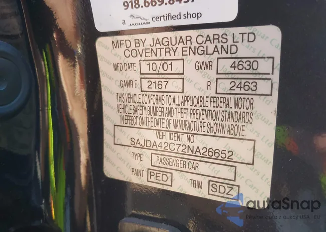 SAJDA42C72NA26652: 43510069