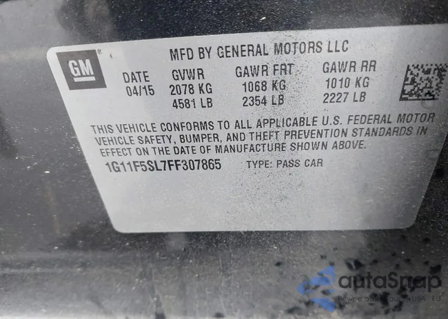 1G11F5SL7FF307865: 43511548