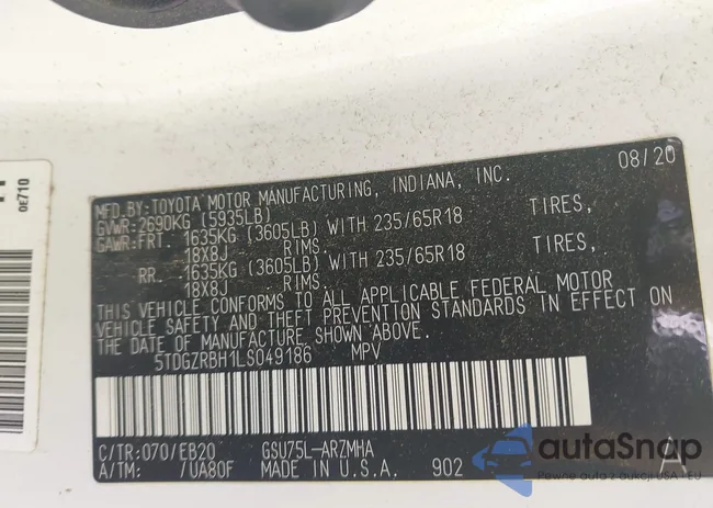 5TDGZRBH1LS049186: 43511908