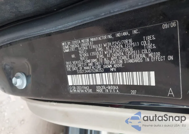 5TDZT34AX7S286353: 43511116