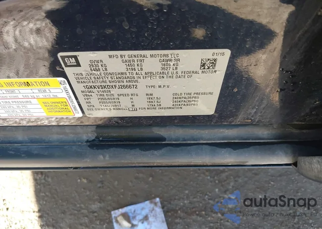 1GKKVSKDXFJ266672: 43511343