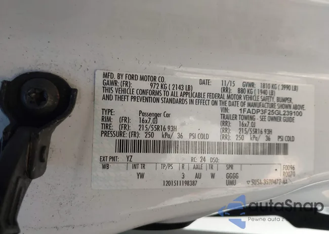 1FADP3F25GL239100: 43511360