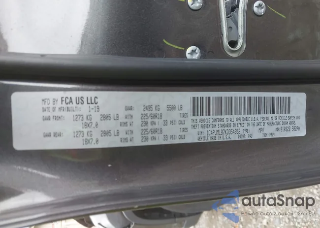 1C4PJMLB7KD354352: 43511411