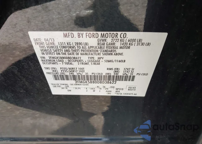 2FMGK5B80DBD38622: 43512669