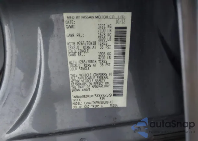 1N6AA0EDXDN303659: 43512684