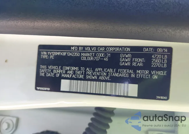 YV126MFK8F1342350: 43512803