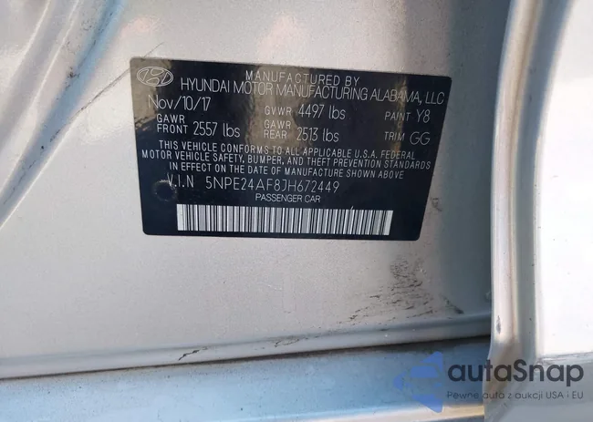 5NPE24AF8JH672449: 43512216