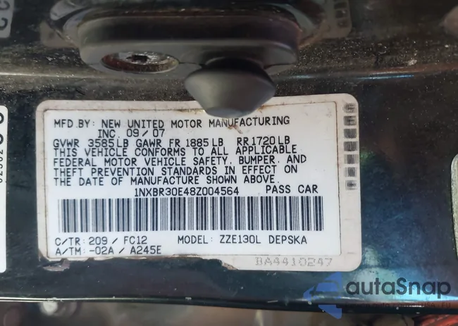 1NXBR30E48Z004564: 43513468