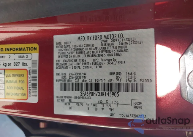 3FA6P0H73JR145905: 43513528