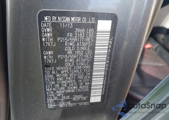 JN8AF5MR8ET357235: 43513548