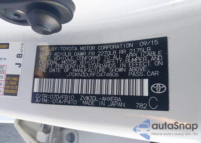 JTDKN3DU9F0474806: 43513890