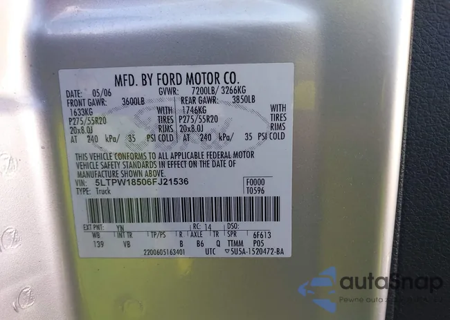 5LTPW18506FJ21536: 43513248