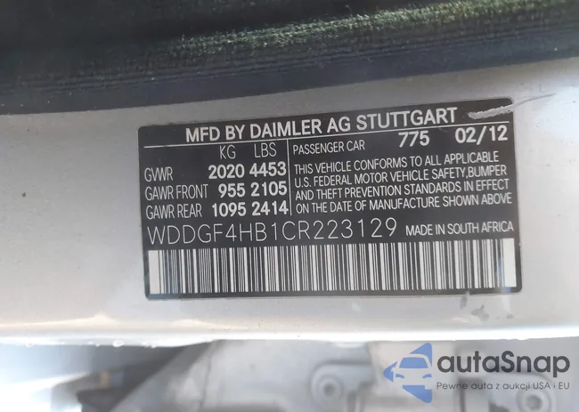 WDDGF4HB1CR223129: 43513385