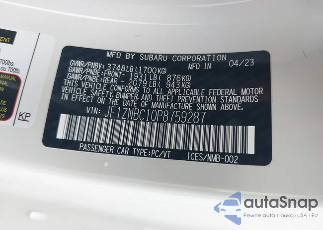 JF1ZNBC10P8759287: 43513417