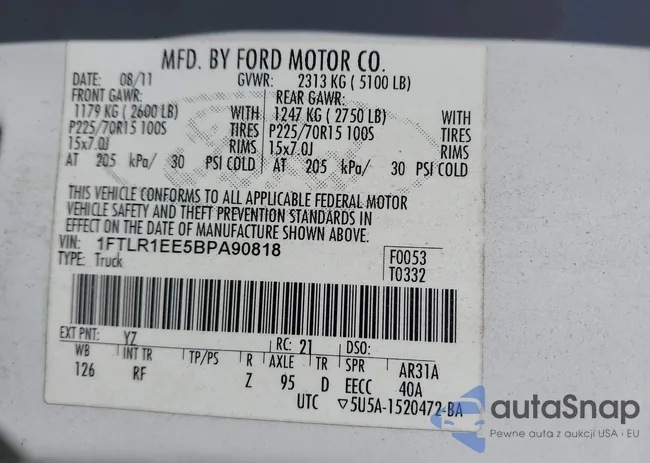 1FTLR1EE5BPA90818: 43514570