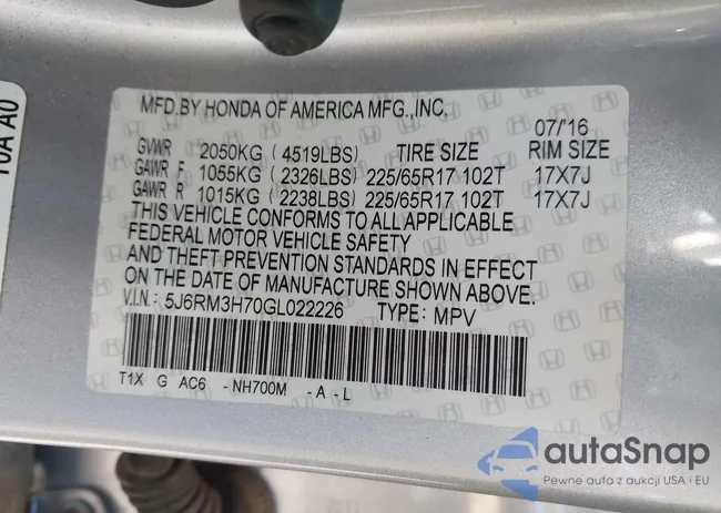 5J6RM3H70GL022226: 43514667