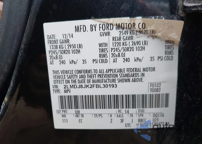 2LMDJ8JK2FBL30193: 43514760