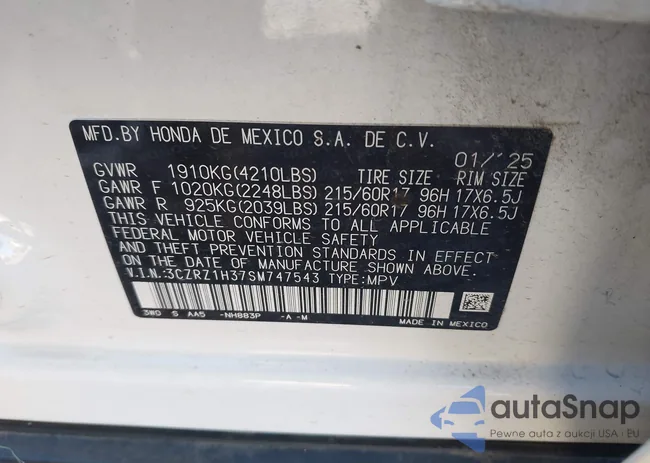 3CZRZ1H37SM747543: 43514411