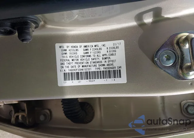 1HGCR2F35HA152301: 43515502