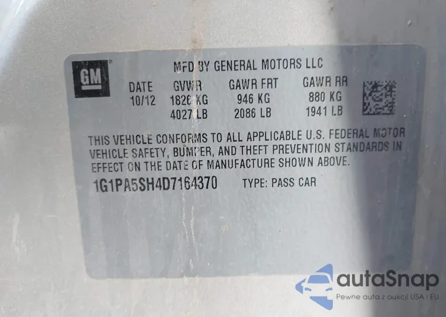 1G1PA5SH4D7164370: 43515619