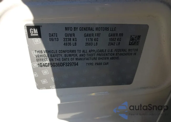 1G4GF5G36DF329794: 43515640