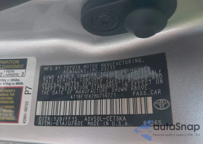 4T1BF1FK7HU756771: 43515952