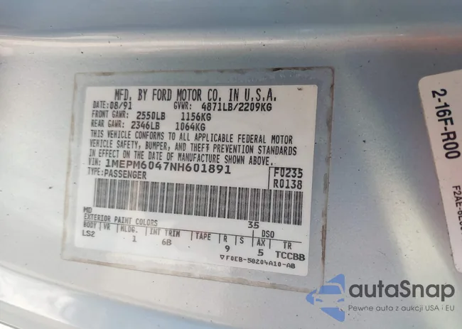 1MEPM6047NH601891: 43515033