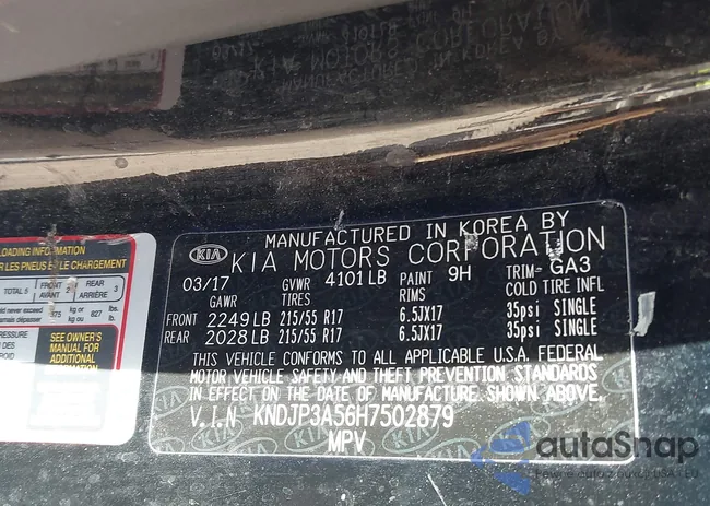 KNDJP3A56H7502879: 43515182