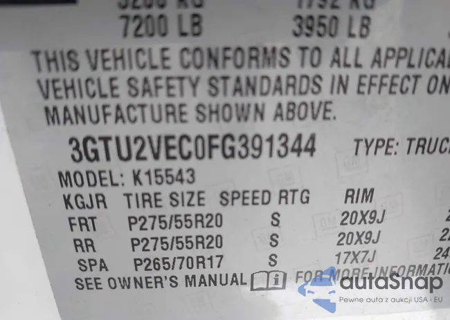 3GTU2VEC0FG391344: 43515202