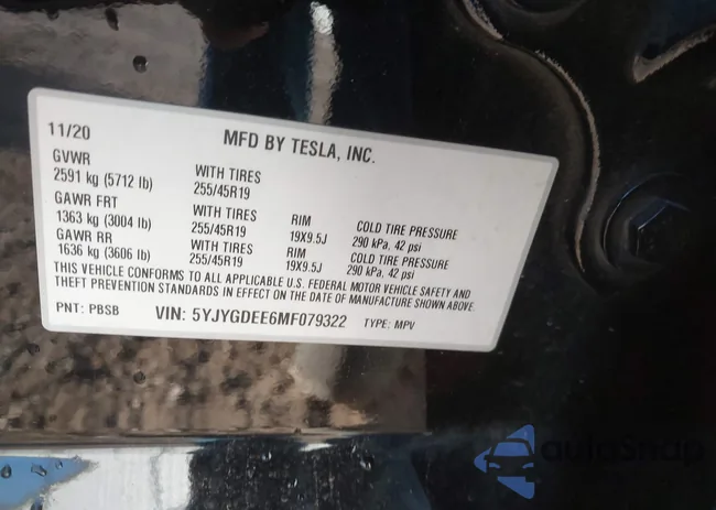 5YJYGDEE6MF079322: 43515349