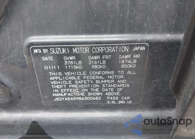 JS2YA5A59B6300682: 43515407